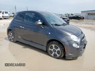 2017 FIAT 500e with VIN 3C3CFFGE2HT575834, listed as a Copart auction lot 59635625 with 41,405 mi miles and Clean title. Bid and sale history available at DreamBid. Image 4.