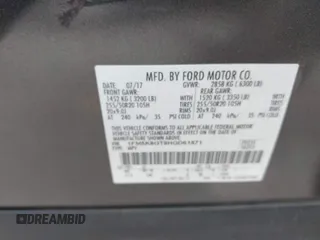 2017 Ford Explorer Sport with VIN 1FM5K8GT9HGD61871, listed as a IAAI auction lot 42276401 with 119,884 mi miles and . Bid and sale history available at DreamBid. Image 9.