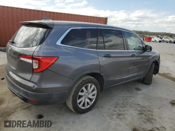 2019 Honda Pilot LX with VIN 5FNYF5H14KB035513, listed as a Copart auction lot 45879025 with 70,124 mi miles and Salvage Title. Bid and sale history available at DreamBid. Image 3.
