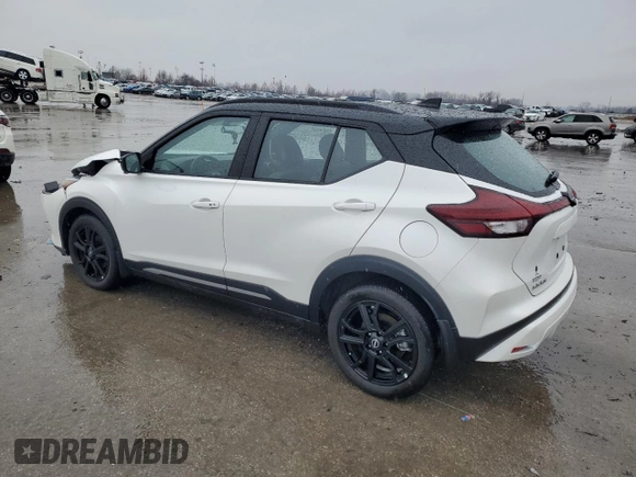 2024 Nissan Kicks SR with VIN 3N1CP5DV3RL570699, listed as a Copart auction lot 43344445 with 13,763 mi miles and Salvage Title. Bid and sale history available at DreamBid. Image 2.