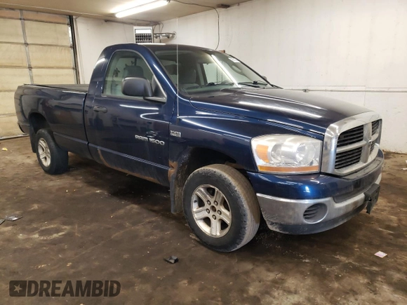 2006 Dodge 1500 SLT with VIN 1D7HU16226J109185, listed as a Copart auction lot 43872605 with 206,422 mi miles and Clean Title. Bid and sale history available at DreamBid. Image 4.