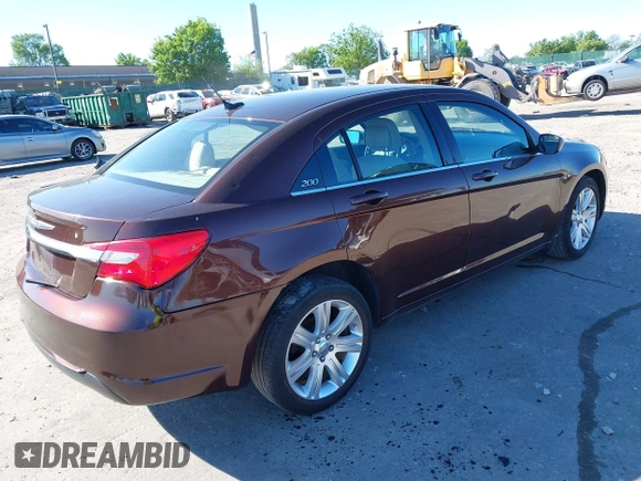 2013 Chrysler 200 Touring with VIN 1C3CCBBB0DN629947, listed as a IAAI auction lot 42216657 with 166,240 mi miles. Bid and sale history available at carsss.com. Image 4.