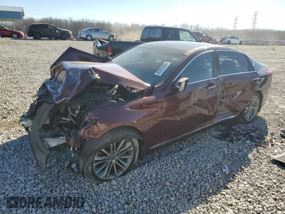 2016 Hyundai Genesis 3.8L with VIN KMHGN4JEXGU140315, listed as a Copart auction lot 47215835 with 117,486 mi miles and Salvage Title. Bid and sale history available at carsss.com. Image 1.