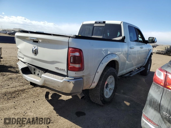 2019 Ram 2500 Laramie z VIN 3C6UR5FL1KG657255, wystawiony jako Copart lot #43664075 z przebiegiem 29 126 mil mil oraz Szkoda całkowita • Salvage title. Historia ofert i sprzedaży dostępna na DreamBid. Obrazek 3.