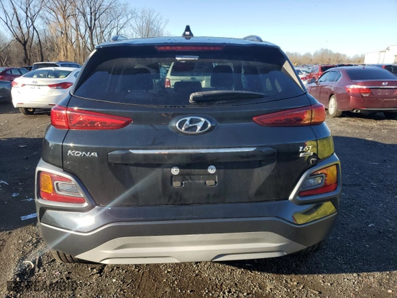 2021 Hyundai Kona Limited with VIN KM8K3CA51MU667326, listed as a Copart auction lot 85986934 with 40,567 mi miles and Salvage Title. Bid and sale history available at carsss.com. Image 6.