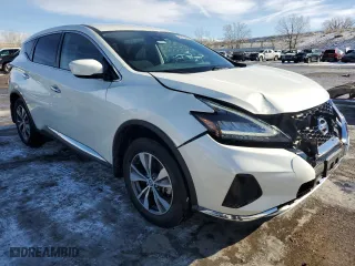 2021 Nissan Murano S with VIN 5N1AZ2ASXMC124346, listed as a Copart auction lot 42160355 with 24,580 mi miles and Salvage Title. Bid and sale history available at carsss.com. Image 4.