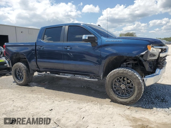 2023 Chevrolet Silverado 1500 LT with VIN 3GCPACEK0PG227265, listed as a Copart auction lot 52184595 with 17,666 mi miles and Salvage Title. Bid and sale history available at DreamBid. Image 4.