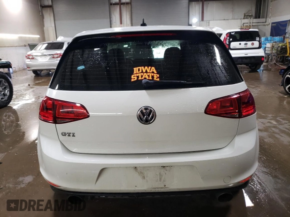 2015 Volkswagen Golf GTI SE with VIN 3VW5T7AU6FM000353, listed as a Copart auction lot 50145825 with 107,342 mi miles and Salvage Title. Bid and sale history available at carsss.com. Image 6.