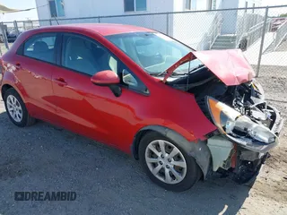 2015 Kia Rio LX with VIN KNADM5A30F6500710, listed as a IAAI auction lot 42049467 with 138,271 mi miles. Bid and sale history available at carsss.com. Image 1.