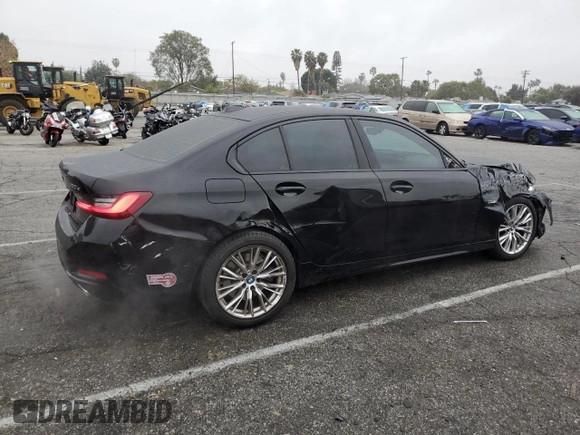 2023 BMW 3 Series 330e with VIN 3MW39FF01P8D05937, listed as a Copart auction lot 44490215 with 40,324 mi miles and Salvage Title. Bid and sale history available at carsss.com. Image 3.
