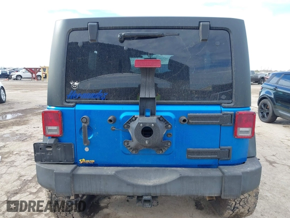2015 Jeep Wrangler Unlimited Rubicon with VIN 1C4BJWFG5FL558348, listed as a IAAI auction lot 41460025 with 106,012 mi miles. Bid and sale history available at carsss.com. Image 16.