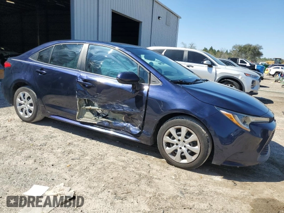 2020 Toyota Corolla LE with VIN 5YFEPRAE4LP110639, listed as a Copart auction lot 48678265 with 103,385 mi miles and Non Repairable. Bid and sale history available at carsss.com. Image 4.