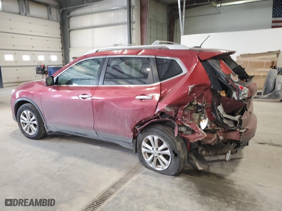 2015 Nissan Rogue SV with VIN 5N1AT2MM9FC912522, listed as a Copart auction lot 47644255 with 118,269 mi miles and Salvage Title. Bid and sale history available at carsss.com. Image 2.