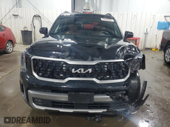 2023 Kia Telluride SX Prestige X-Pro with VIN 5XYP5DGC6PG406098, listed as a Copart auction lot 48406085 with 47,863 mi miles and Salvage title. Bid and sale history available at DreamBid. Image 5.