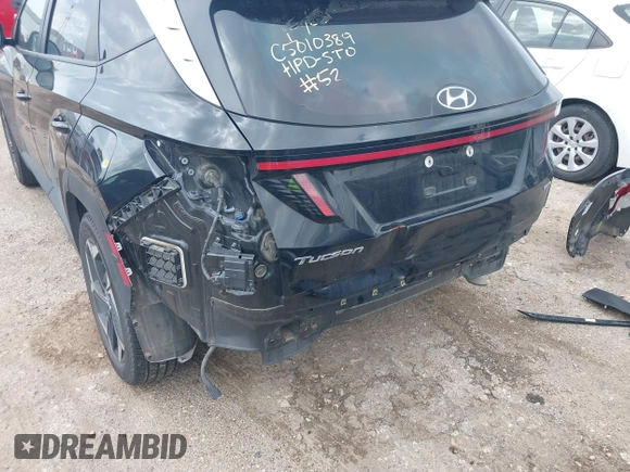 2023 Hyundai Tucson SEL with VIN 5NMJFCAE9PH210279, listed as a IAAI auction lot 42115371 with 36,144 mi miles. Bid and sale history available at carsss.com. Image 6.