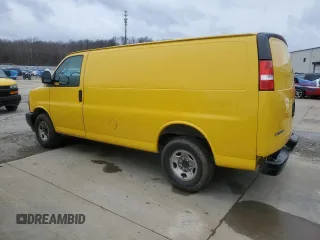2020 Chevrolet Express Cargo Van with VIN 1GCWGAFP6L1225702, listed as a Copart auction lot 44779565 with 161,925 mi miles and Clean Title. Bid and sale history available at carsss.com. Image 2.