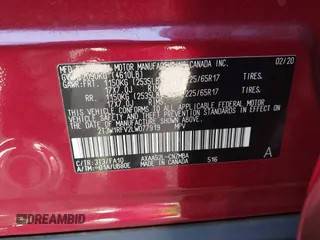 2020 Toyota RAV4 XLE with VIN 2T3W1RFV2LW077919, listed as a IAAI auction lot 42531056 with 74,223 mi miles and . Bid and sale history available at DreamBid. Image 9.