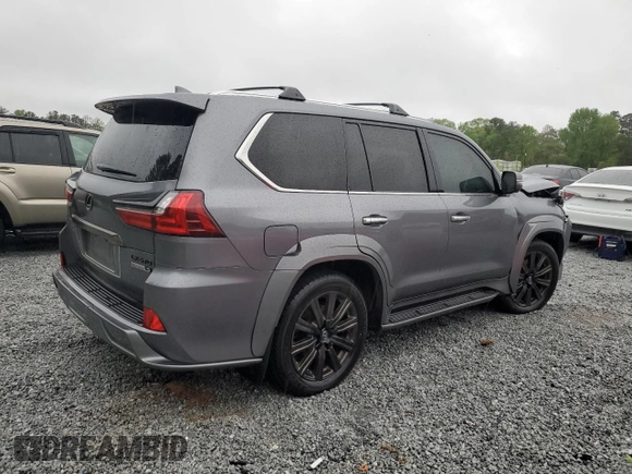2016 Lexus LX 570 with VIN JTJHY7AX0G4192598, listed as a Copart auction lot 51861185 with 118,710 mi miles and Salvage Title. Bid and sale history available at DreamBid. Image 3.