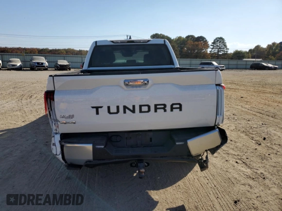 2023 Toyota Tundra Limited Hybrid with VIN 5TFJC5DBXPX022822, listed as a Copart auction lot 77610044 with 32,908 mi miles and Salvage title. Bid and sale history available at DreamBid. Image 6.