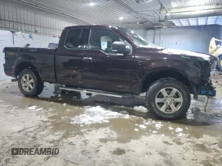 2018 Ford F-150 XL with VIN 1FTEX1EB8JFE06317, listed as a Copart auction lot 45714555 with 108,888 mi miles and Salvage Title. Bid and sale history available at DreamBid. Image 4.