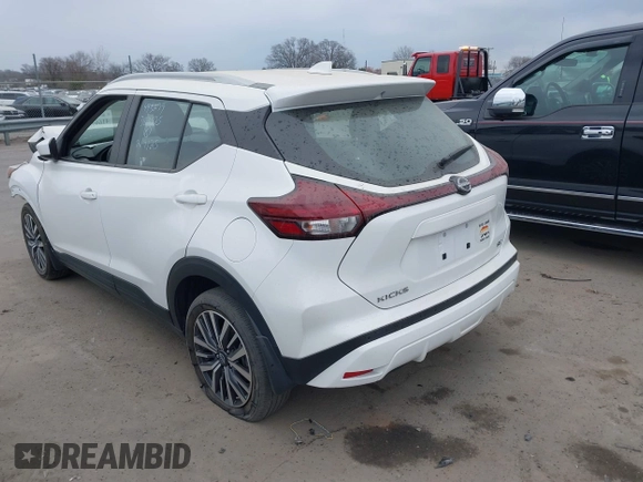 2022 Nissan Kicks SV with VIN 3N1CP5CV7NL493279, listed as a IAAI auction lot 41692610 with 34,245 mi miles. Bid and sale history available at carsss.com. Image 3.