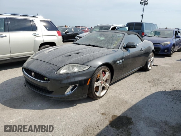 2015 Jaguar XK with VIN SAJWA4EC3FMB56203, listed as a Copart auction lot 74568194 with 0 mi miles and Non Repairable. Bid and sale history available at carsss.com. Image 1.