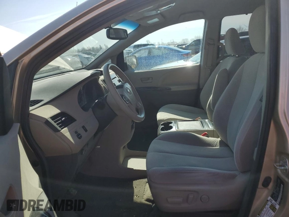 2012 Toyota Sienna LE with VIN 5TDJK3DCXCS036204, listed as a Copart auction lot 48563785 with 0 mi miles and Salvage Title. Bid and sale history available at carsss.com. Image 7.