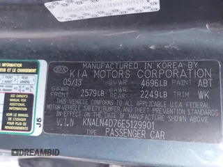2014 Kia Cadenza Premium with VIN KNALN4D76E5129901, listed as a IAAI auction lot 41355927 with 150,607 mi miles and . Bid and sale history available at DreamBid. Image 9.