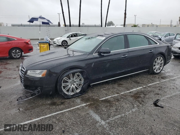 2015 Audi A8 L 4.0T with VIN WAU32AFD3FN004897, listed as a Copart auction lot 43602063 with 53,271 mi miles. Bid and sale history available at carsss.com. Image 1.