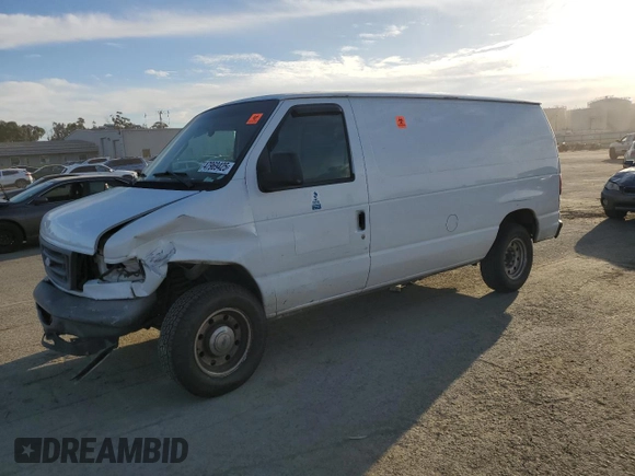 2007 Ford Econoline Cargo Commercial with VIN 1FTNE14W57DA29296, listed as a Copart auction lot 47969425 with 187,802 mi miles and Salvage Title. Bid and sale history available at DreamBid. Image 1.