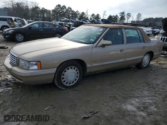 1998 Cadillac DeVille with VIN 1G6KD54YXWU732005, listed as a Copart auction lot 44613265 with 119,511 mi miles and Clean Title. Bid and sale history available at carsss.com. Image 1.