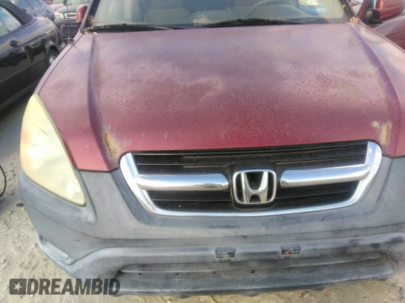 2002 Honda CR-V EX with VIN SHSRD788X2U008814, listed as a IAAI auction lot 41016545 with 190,580 mi miles. Bid and sale history available at carsss.com. Image 6.