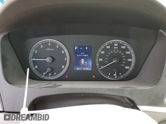 2017 Hyundai Sonata Sport with VIN 5NPE34AFXHH581593, listed as a Copart auction lot 41875105 with 63,760 mi miles and Salvage Title. Bid and sale history available at carsss.com. Image 9.