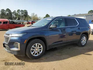2023 Chevrolet Traverse LS with VIN 1GNERFKW4PJ206515, listed as a Copart auction lot 49480195 with 53,521 mi miles and Salvage Title. Bid and sale history available at carsss.com. Image 1.