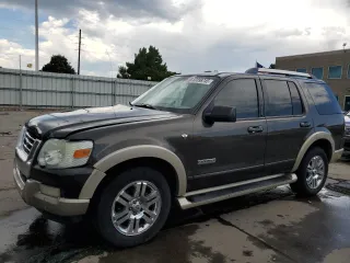 2007 Ford Explorer Eddie Bauer with VIN 1FMEU74817UB70871, listed as a Copart auction lot 60898745 with 185,620 mi miles and Salvage title. Bid and sale history available at DreamBid. Image 1.