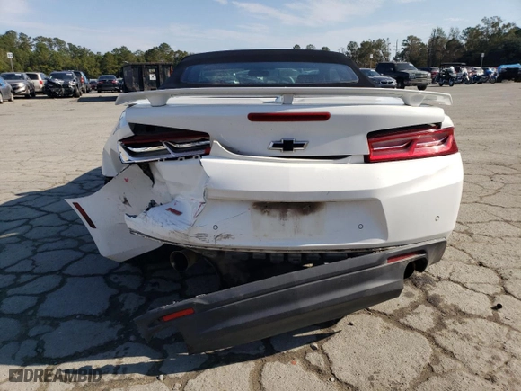 2017 Chevrolet Camaro 2LT with VIN 1G1FD3DSXH0136829, listed as a Copart auction lot 84184794 with 136,113 mi miles and Salvage Title. Bid and sale history available at carsss.com. Image 6.