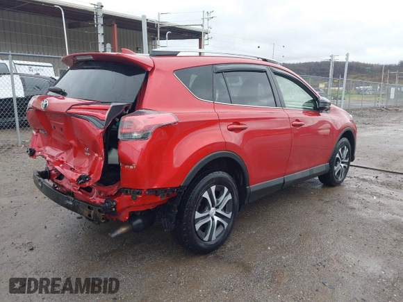 2017 Toyota RAV4 LE with VIN JTMBFREV7HJ105494, listed as a IAAI auction lot 41963621 with 143,794 mi miles. Bid and sale history available at carsss.com. Image 4.