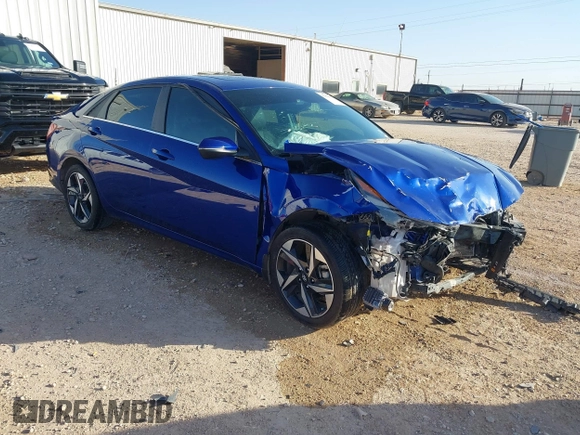 2023 Hyundai Elantra Limited with VIN 5NPLP4AG7PH110309, listed as a IAAI auction lot 41839676 with 37,198 mi miles and . Bid and sale history available at DreamBid. Image 1.