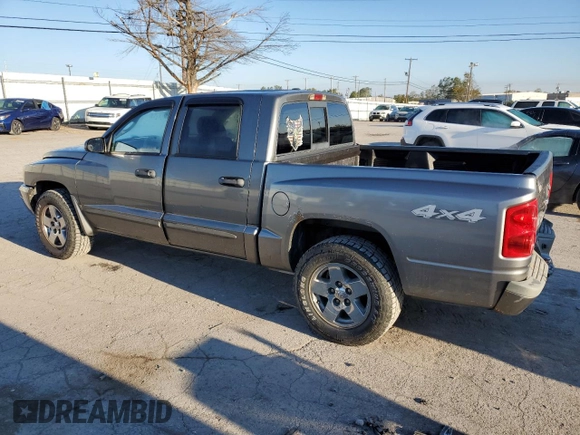 2006 Dodge Dakota SLT with VIN 1D7HW48K46S624630, listed as a Copart auction lot 76592394 with 135,679 mi miles and Salvage Title. Bid and sale history available at carsss.com. Image 2.
