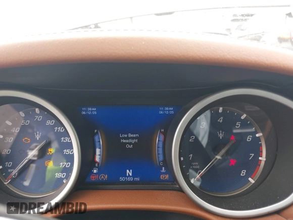 2018 Maserati Ghibli with VIN ZAM57XSA0J1286682, listed as a IAAI auction lot 42489500 with 50,169 mi miles and . Bid and sale history available at DreamBid. Image 7.