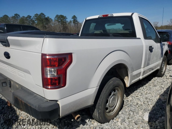 2019 Ford F-150 XL with VIN 1FTMF1CB3KKE88029, listed as a Copart auction lot 38526814 with 99,657 mi miles and Salvage title. Bid and sale history available at DreamBid. Image 3.