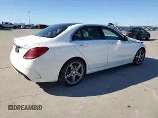 2015 Mercedes-Benz C-Class C 400 with VIN 55SWF6GB5FU028081, listed as a Copart auction lot 46878865 with 116,149 mi miles and Salvage Title. Bid and sale history available at carsss.com. Image 3.