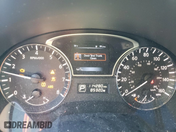2015 Nissan Altima SL with VIN 1N4BL3AP1FC438858, listed as a Copart auction lot 79325914 with 114,280 mi miles and Salvage Title. Bid and sale history available at DreamBid. Image 9.