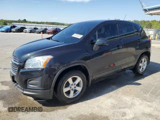 2016 Chevrolet Trax LS with VIN KL7CJNSBXGB722478, listed as a Copart auction lot 52825205 with 103,711 mi miles and Clean Title. Bid and sale history available at carsss.com. Image 1.