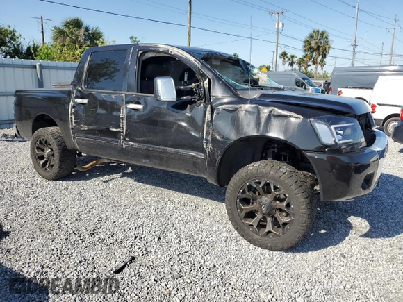 2011 Nissan Titan SV with VIN 1N6BA0EK2BN302361, listed as a Copart auction lot 52258415 with Not Provided miles and Salvage Title. Bid and sale history available at DreamBid. Image 4.