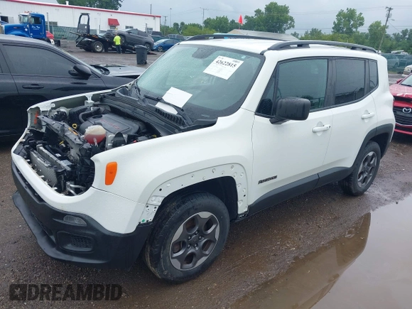 2017 Jeep Renegade Sport z VIN ZACCJBAB0HPG65461, wystawiony jako IAAI lot #42622815 z przebiegiem 111 216 mil mil oraz . Historia ofert i sprzedaży dostępna na DreamBid. Obrazek 21.