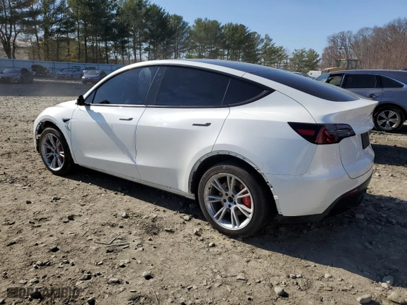 2023 Tesla Model Y Long Range with VIN 7SAYGAEE4PF594793, listed as a Copart auction lot 49733815 with 33,868 mi miles and Salvage Title. Bid and sale history available at carsss.com. Image 2.
