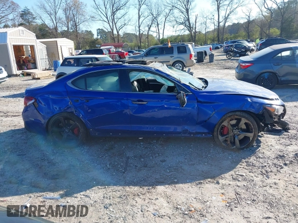 2019 Genesis G70 Advanced with VIN KMTG34LE7KU027701, listed as a IAAI auction lot 41884492 with 60,795 mi miles and . Bid and sale history available at DreamBid. Image 13.