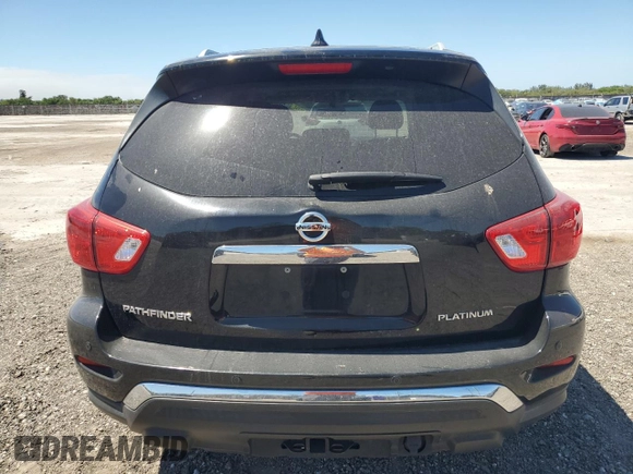2020 Nissan Pathfinder Platinum with VIN 5N1DR2DN2LC590371, listed as a Copart auction lot 49660975 with 58,598 mi miles and Salvage title. Bid and sale history available at DreamBid. Image 6.