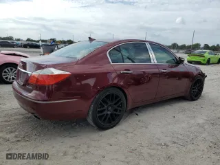2010 Hyundai Genesis with VIN KMHGC4DE9AU076860, listed as a Copart auction lot 47982415 with 277,505 mi miles and Salvage Title. Bid and sale history available at carsss.com. Image 3.